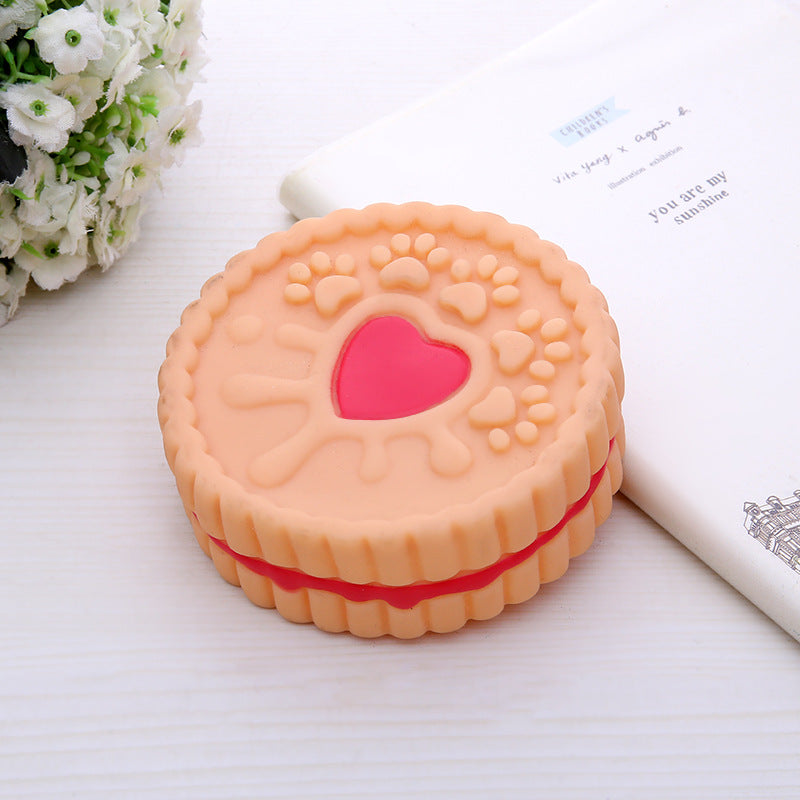 Food-Shaped Squeaky Chew Toy Set for Dogs