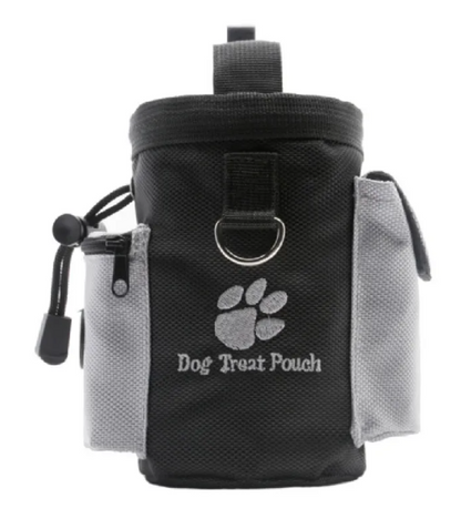 Dog Treat Bag with Waist Clip and Drawstring: Training and Walking Pouch