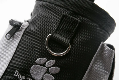 Dog Treat Bag with Waist Clip and Drawstring: Training and Walking Pouch