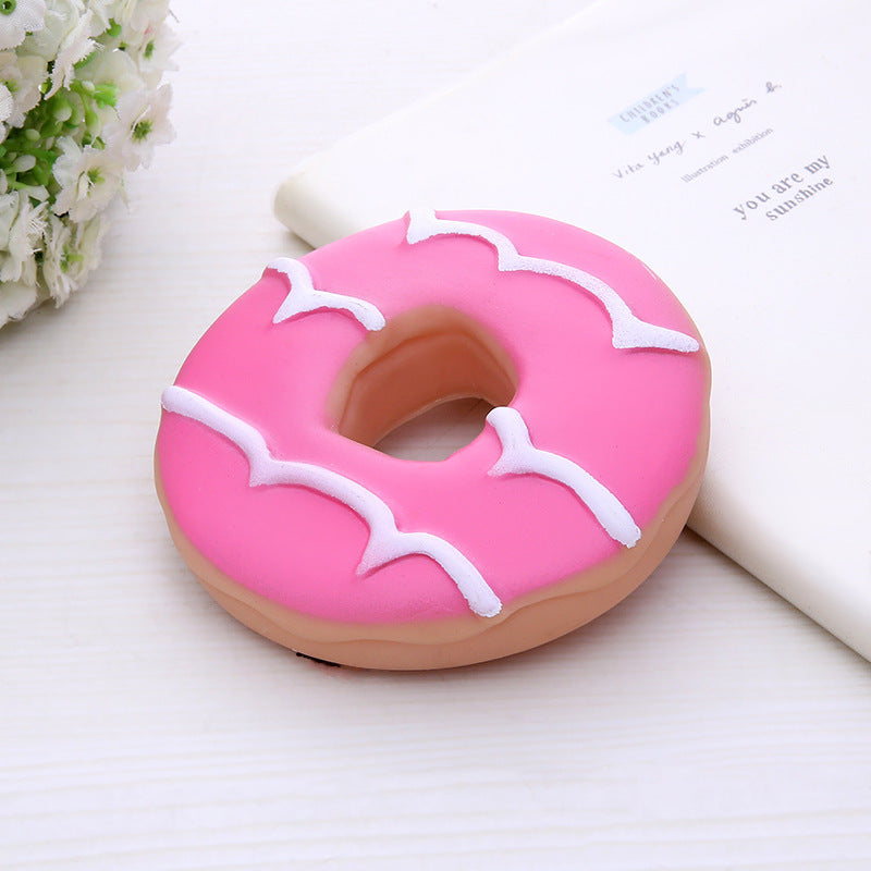 Food-Shaped Squeaky Chew Toy Set for Dogs