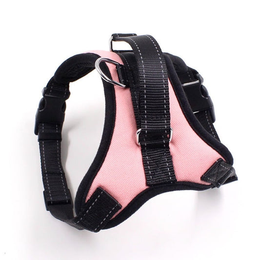 Adjustable Dog Chest Harness, Soft Cloth, 6 Colours (XS–XL)