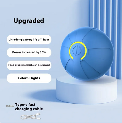Interactive Jumping Ball for Dogs, Self-Moving with LED Lights